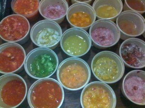 tomatoseed fermenting A rainbow of fermenting tomato seed.