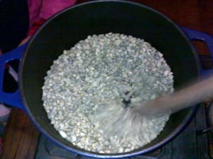 you have to keep the beans moving If you don't have a R10 000 coffee roaster do it this way... the cheap way.